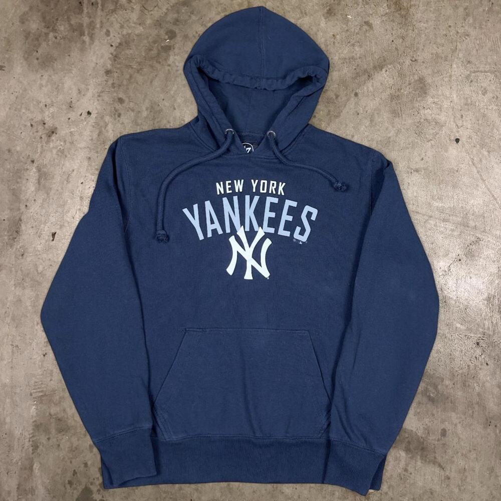 '47 Brand New York Yankees Pullover Hoodie MLB Baseball Blue Mens Size Large